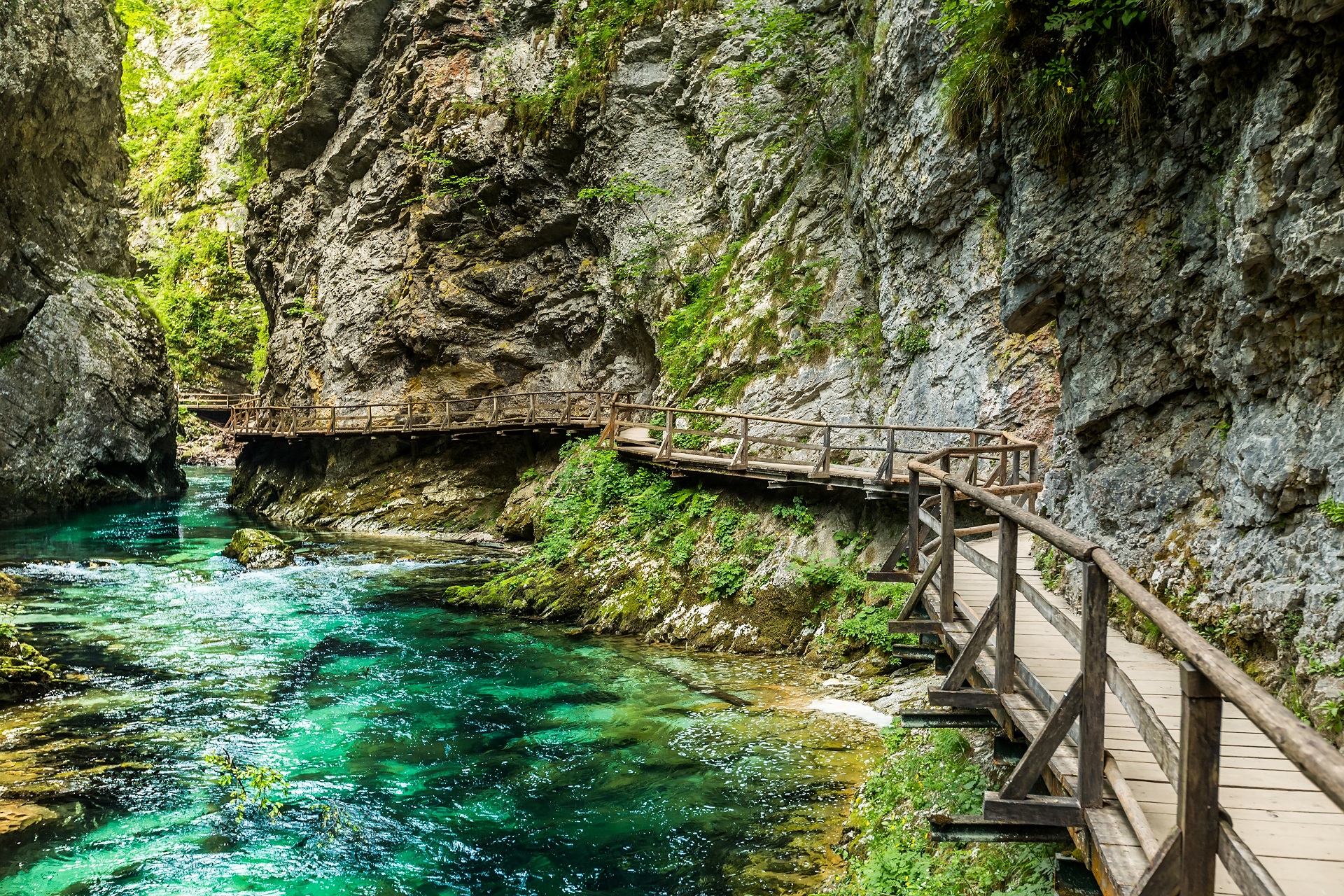 Die Vintgar-Klamm in Slowenien
