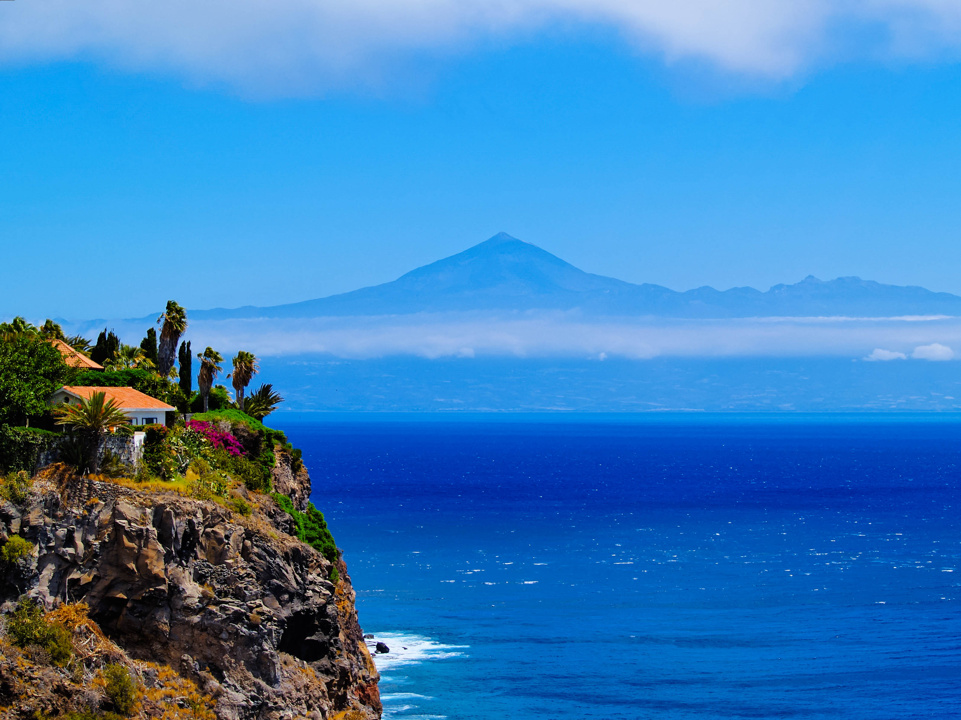 Blick auf Teneriffa von La Gomera