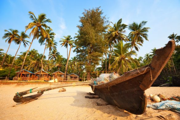 Goa Indien, Palolem Beach, Strand