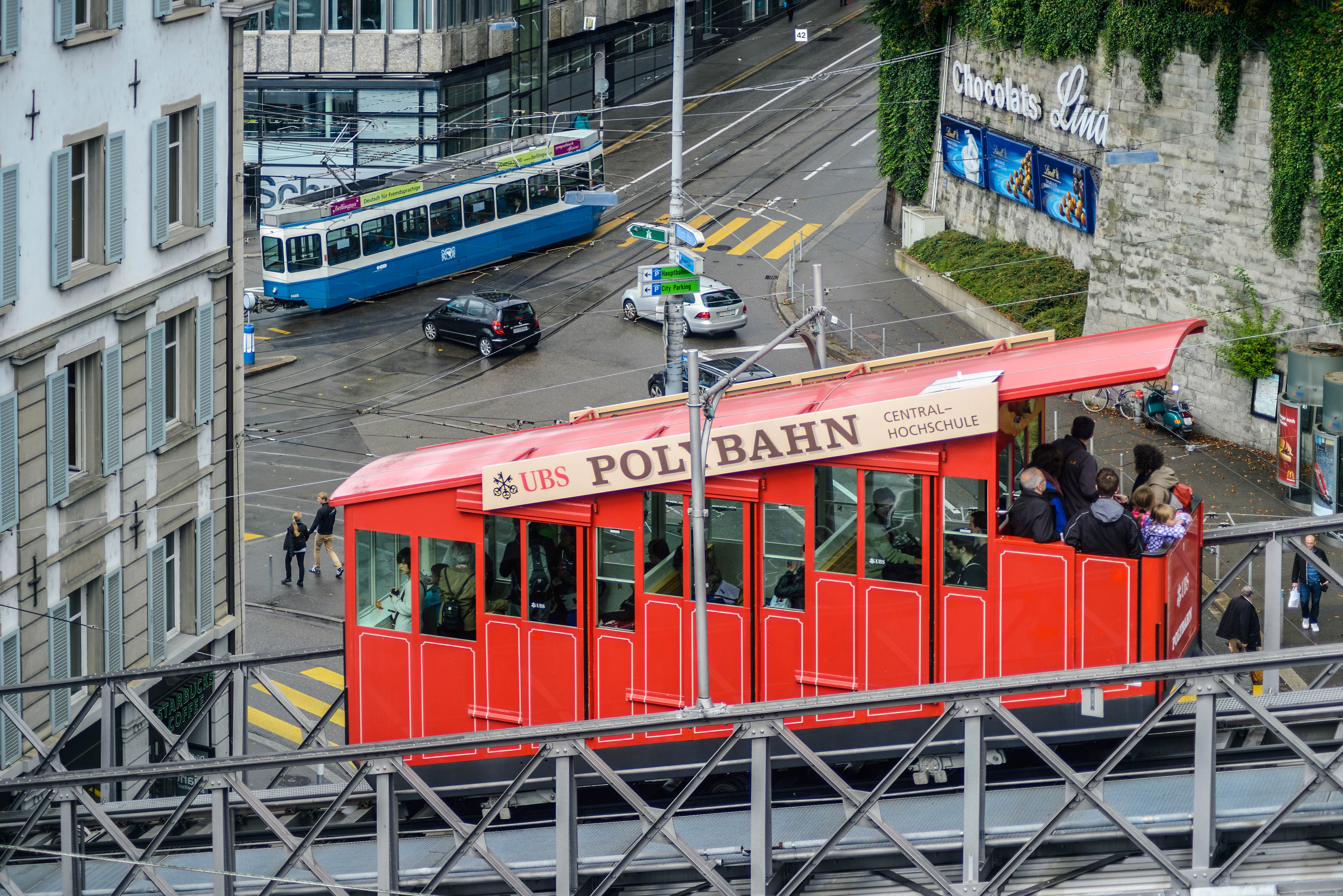 Die Polybahn in Zürich