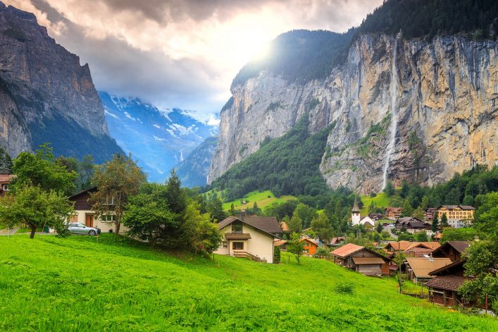 Blick auf Lauterbrunnen