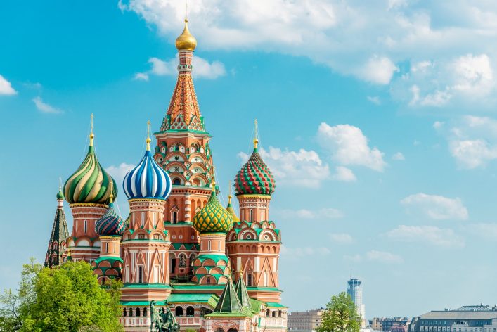 Die Basilius Kathedrale in Moskau