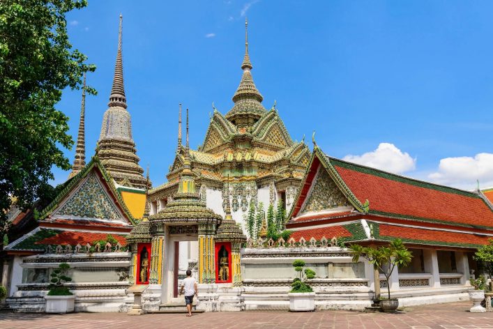 Thai-architecture-in-Wat-Pho-public-temple-in-Bangkok-Thailand.-shutterstock_301056980