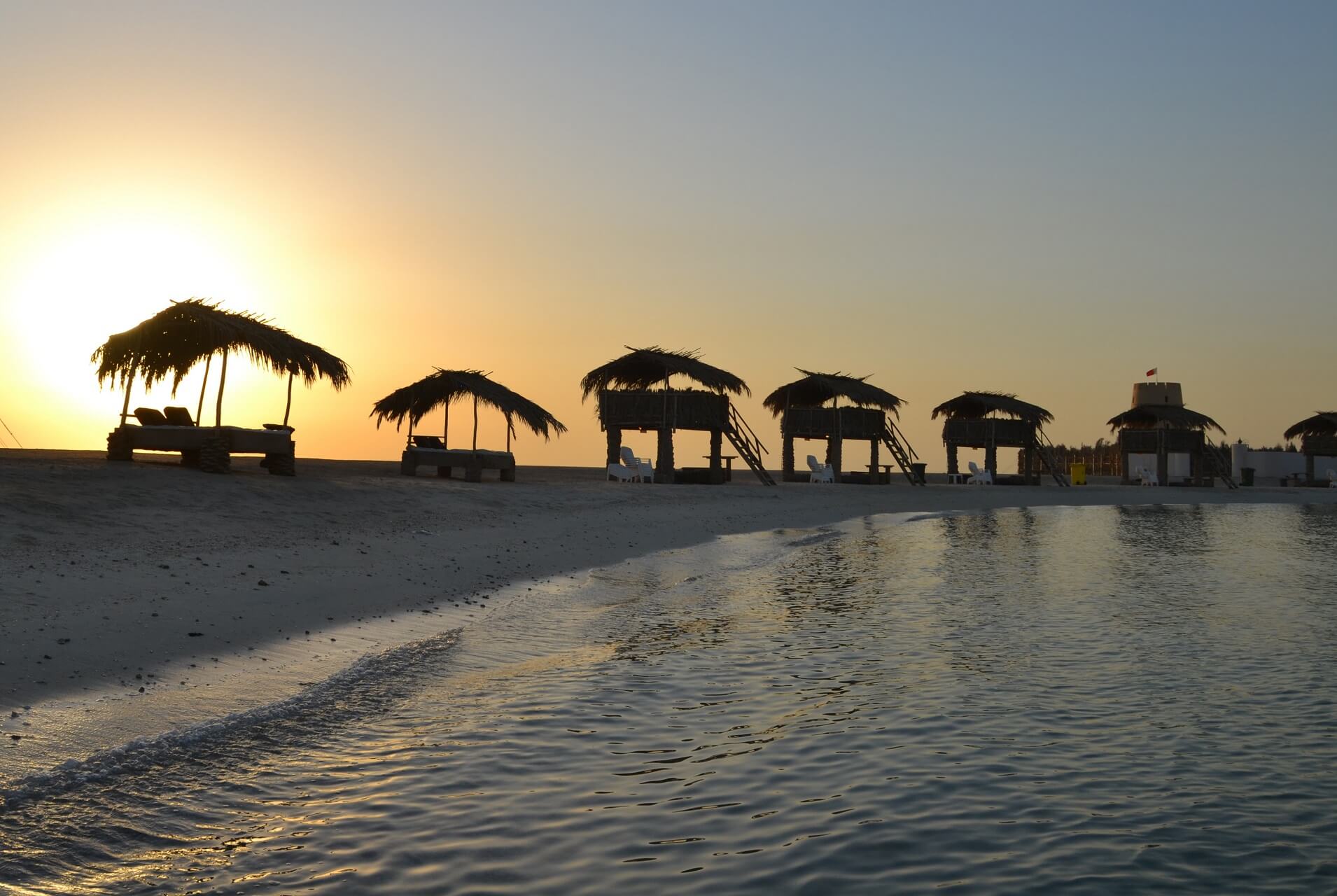 Chalets auf Al Dar Island in Bahrain