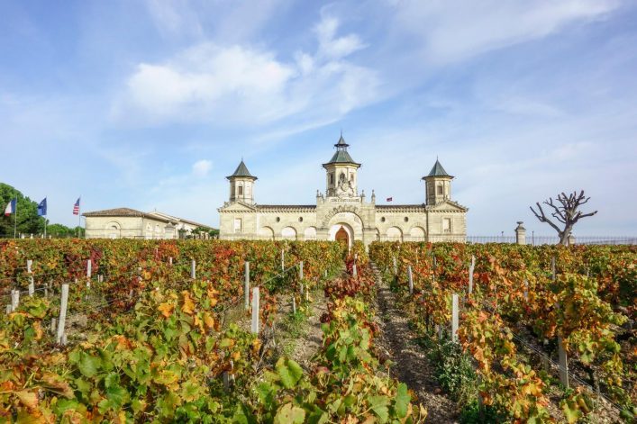 Chateau-Cos-dEstournel-in-Bordeaux-EDITORIAL-ONLY-Marie-Pierre-Samel-iStock-875548142