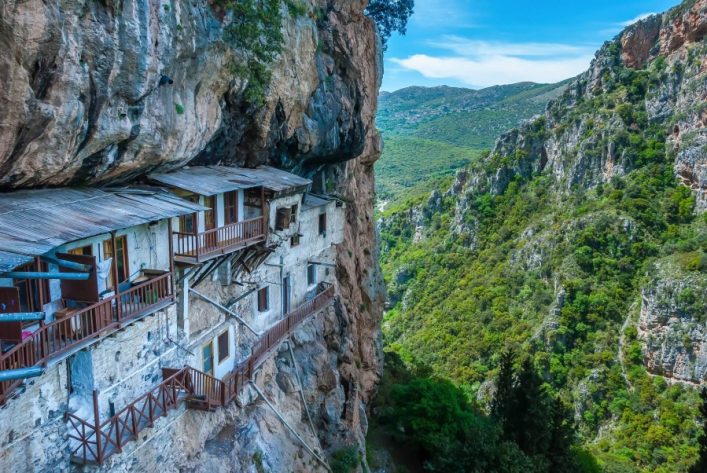 Prodromos-monastery-in-Arcadia-prefecture-in-Peloponnese-Greece-shutterstock_1071839705